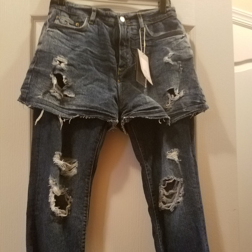 Zara "Haute" Shorts over  Jean's